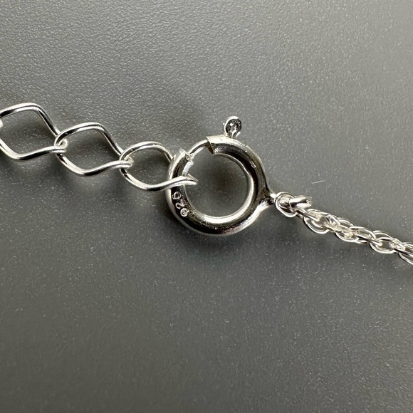 Sterling Silver Clavicle Heart Necklace - Picture 7 of 14